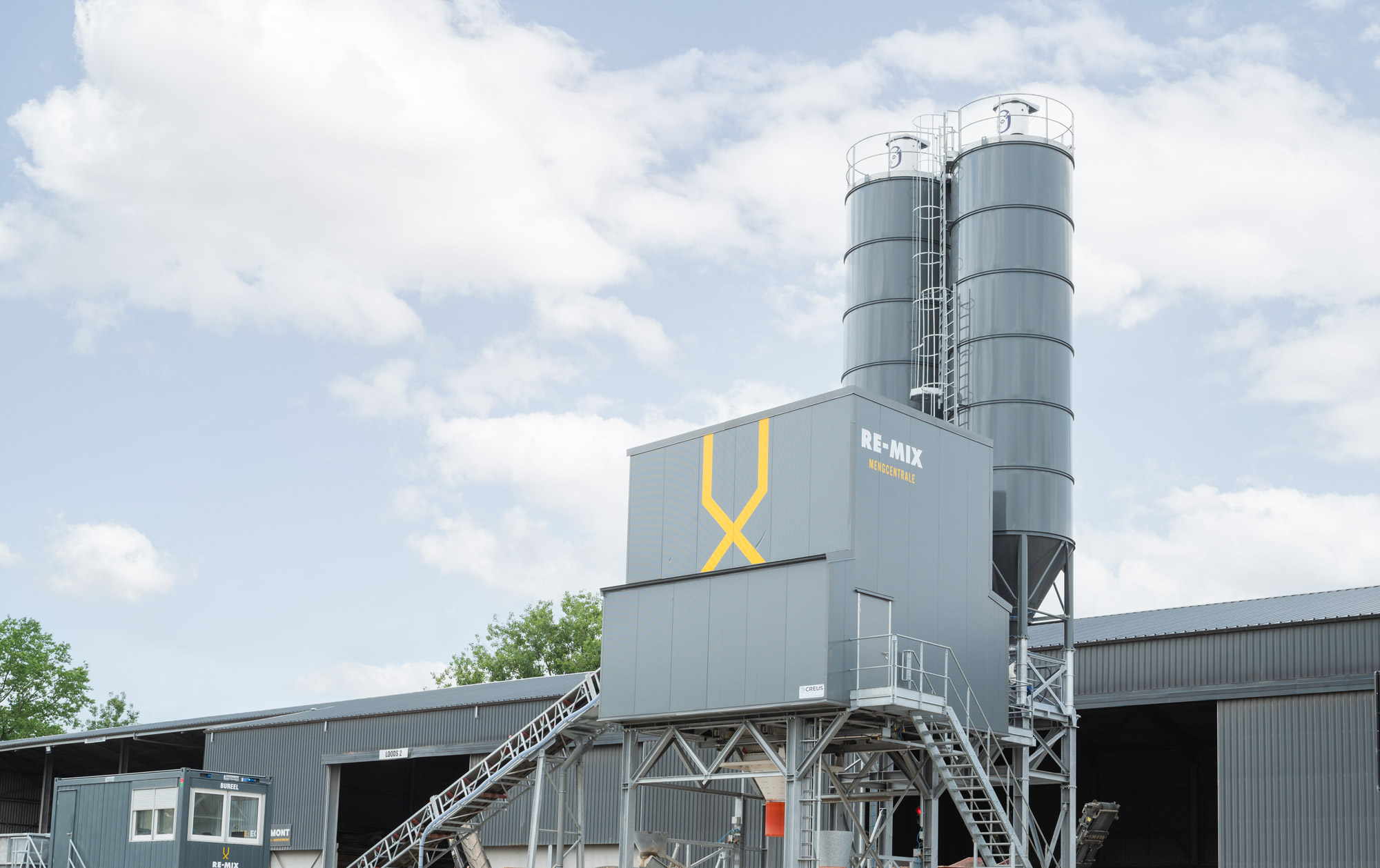 Gebouw RE Mix Deinze Magerebeton Breekzand Rijnzand